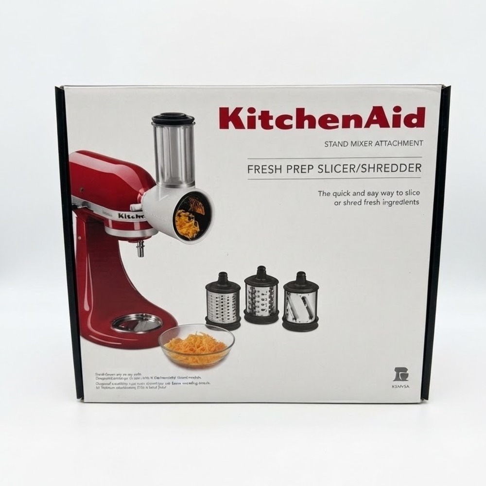 KitchenAid Fresh Prep Slicer Shredder Stand Mixer Attachment KSMVSA New Kitchen